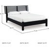 image:imageSignature Design by Ashley Danziar Modern Queen Slat Panel Platform Bed Foundation or Box Spring Not Needed Black