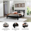 image:imageSignature Design by Ashley Danziar Modern Queen Slat Panel Platform Bed Foundation or Box Spring Not Needed Black