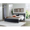 image:imageSignature Design by Ashley Danziar Platform King Bed No Box Spring Needed Engineered Wood and Decorative Laminate Modern Bedroom Upgrade Matte Black King