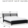 image:imageSignature Design by Ashley Danziar Platform King Bed No Box Spring Needed Engineered Wood and Decorative Laminate Modern Bedroom Upgrade Matte Black King