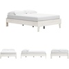 image:imageSignature Design by Ashley Deanlow Full Platform Bed Frame No Box Spring Required Engineered Wood and Laminate MidCentury Modern Furniture for Bedrooms Honey BrownLight Beige