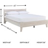 image:imageSignature Design by Ashley Deanlow Full Platform Bed Frame No Box Spring Required Engineered Wood and Laminate MidCentury Modern Furniture for Bedrooms Honey BrownNatural