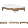 image:imageSignature Design by Ashley Deanlow Full Platform Bed Frame No Box Spring Required Engineered Wood and Laminate MidCentury Modern Furniture for Bedrooms Honey BrownHoney Brown