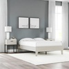 image:imageSignature Design by Ashley Deanlow Full Platform Bed Frame No Box Spring Required Engineered Wood and Laminate MidCentury Modern Furniture for Bedrooms Honey BrownLight Beige
