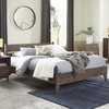 image:imageSignature Design by Ashley Deanlow Full Platform Bed Frame No Box Spring Required Engineered Wood and Laminate MidCentury Modern Furniture for Bedrooms Honey BrownMocha Brown