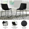 image:imageSignature Design by Ashley Dining Chairs Set of 2 Mid Century Gold ToastBlack