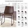image:imageSignature Design by Ashley Dining Chairs Set of 2 Mid Century Gold ToastBrown