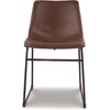 image:imageSignature Design by Ashley Dining Chairs Set of 2 Mid Century Gold ToastBrown