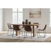 image:imageSignature Design by Ashley Dining Chairs Set of 2 Mid Century Gold ToastBrown