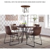 image:imageSignature Design by Ashley Dining Chairs Set of 2 Mid Century Gold ToastBrown