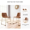 image:imageSignature Design by Ashley Dining Chairs Set of 2 Mid Century Gold ToastLight Brown