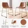 image:imageSignature Design by Ashley Dining Chairs Set of 2 Mid Century Gold ToastLight Brown
