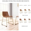 image:imageSignature Design by Ashley Dining Chairs Set of 2 Mid Century Gold ToastLight Brown