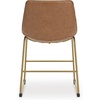 image:imageSignature Design by Ashley Dining Chairs Set of 2 Mid Century Gold ToastLight Brown
