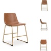 image:imageSignature Design by Ashley Dining Chairs Set of 2 Mid Century Gold ToastLight Brown