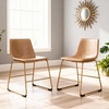 image:imageSignature Design by Ashley Dining Chairs Set of 2 Mid Century Gold ToastToast
