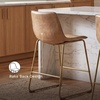 image:imageSignature Design by Ashley Dining Chairs Set of 2 Mid Century Gold ToastToast