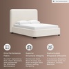 image:imageSignature Design by Ashley Dolante Upholstered King Size Bed Frame BeigeBeige