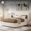 image:imageSignature Design by Ashley Dolante Upholstered King Size Bed Frame BeigeBeige