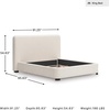image:imageSignature Design by Ashley Dolante Upholstered King Size Bed Frame BeigeBeige