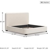 image:imageSignature Design by Ashley Dolante Upholstered King Size Bed Frame BeigeBeige