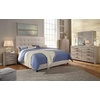 image:imageSignature Design by Ashley Dolante Upholstered King Size Bed Frame BeigeGray Tufted