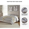 image:imageSignature Design by Ashley Dolante Upholstered King Size Bed Frame BeigeGray Tufted