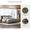 image:imageSignature Design by Ashley Dolante Upholstered King Size Bed Frame BeigeSage Green