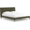 image:imageSignature Design by Ashley Dolante Upholstered King Size Bed Frame BeigeSage Green