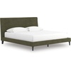 image:imageSignature Design by Ashley Dolante Upholstered King Size Bed Frame BeigeSage Green