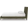image:imageSignature Design by Ashley Dolante Upholstered King Size Bed Frame BeigeSage Green