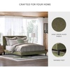 image:imageSignature Design by Ashley Dolante Upholstered King Size Bed Frame BeigeSage Green