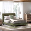 image:imageSignature Design by Ashley Dolante Upholstered King Size Bed Frame BeigeSage Green