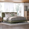 image:imageSignature Design by Ashley Dolante Upholstered King Size Bed Frame BeigeSage Green