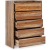 image:imageSignature Design by Ashley Dressonni Farmhouse 5Drawer Chest of Drawers with Beveled Edge and Felt Lining Light BrownBrown