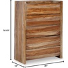 image:imageSignature Design by Ashley Dressonni Farmhouse 5Drawer Chest of Drawers with Beveled Edge and Felt Lining Light BrownBrown