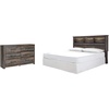 image:imageSignature Design by Ashley Drystan Twin Panel Bed with Light Rustic BrownCalifornia King