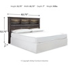 image:imageSignature Design by Ashley Drystan Twin Panel Bed with Light Rustic BrownCalifornia King