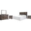 image:imageSignature Design by Ashley Drystan Twin Panel Bed with Light Rustic BrownCalifornia King