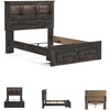 image:imageSignature Design by Ashley Drystan Twin Panel Bed with Light Rustic BrownFull