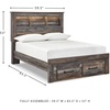 image:imageSignature Design by Ashley Drystan Twin Panel Bed with Light Rustic BrownFull