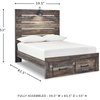 image:imageSignature Design by Ashley Drystan Twin Panel Bed with Light Rustic BrownFull