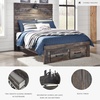 image:imageSignature Design by Ashley Drystan Twin Panel Bed with Light Rustic BrownFull
