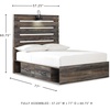 image:imageSignature Design by Ashley Drystan Twin Panel Bed with Light Rustic BrownFull