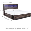 image:imageSignature Design by Ashley Drystan Twin Panel Bed with Light Rustic BrownKing
