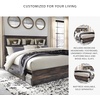 image:imageSignature Design by Ashley Drystan Twin Panel Bed with Light Rustic BrownKing