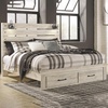 image:imageSignature Design by Ashley Drystan Twin Panel Bed with Light Rustic BrownKing