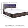 image:imageSignature Design by Ashley Drystan Twin Panel Bed with Light Rustic BrownKing