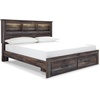 image:imageSignature Design by Ashley Drystan Twin Panel Bed with Light Rustic BrownKing