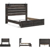 image:imageSignature Design by Ashley Drystan Twin Panel Bed with Light Rustic BrownKing